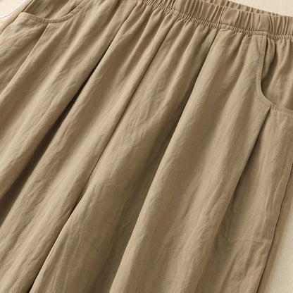 Plusock Adjustable Drawstring Elastic Waist Wide Leg Pants - image 3