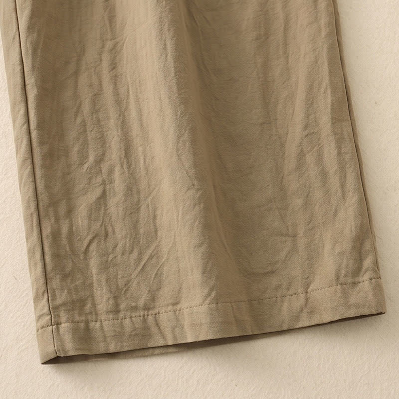 Plusock Adjustable Drawstring Elastic Waist Wide Leg Pants - image 6