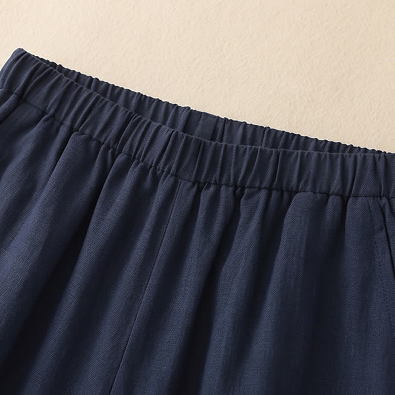 Plusock Linen Feel Wide Leg Pants - image 3
