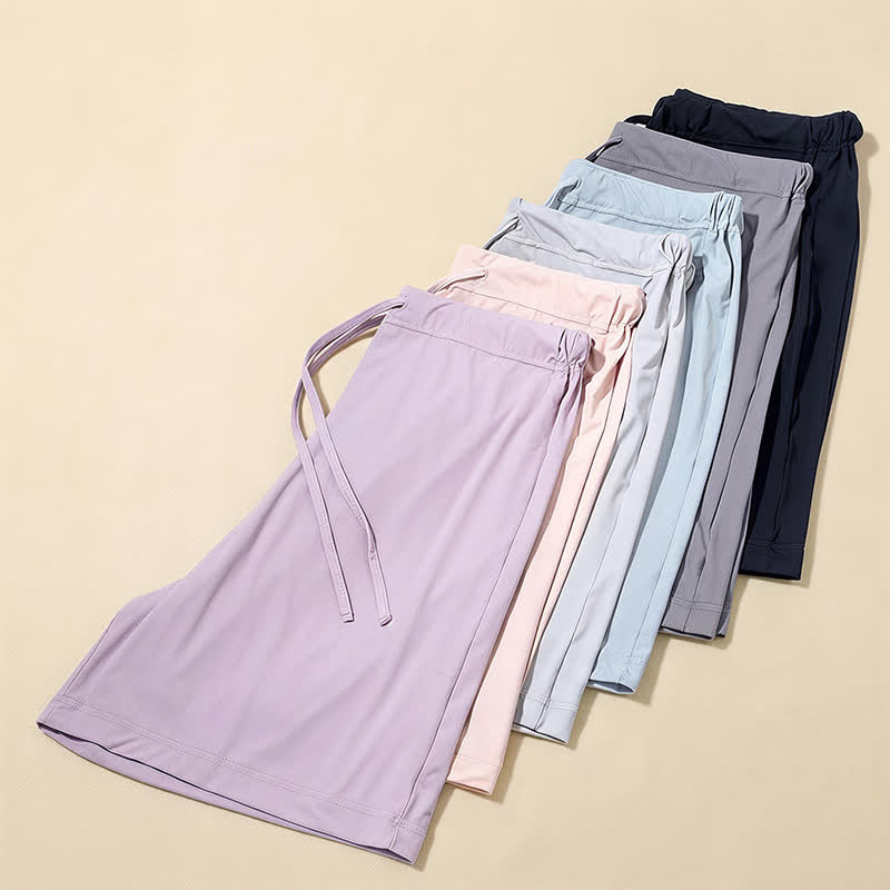 Plusock Ice Silk Drawstring Lounge Shorts - image 14