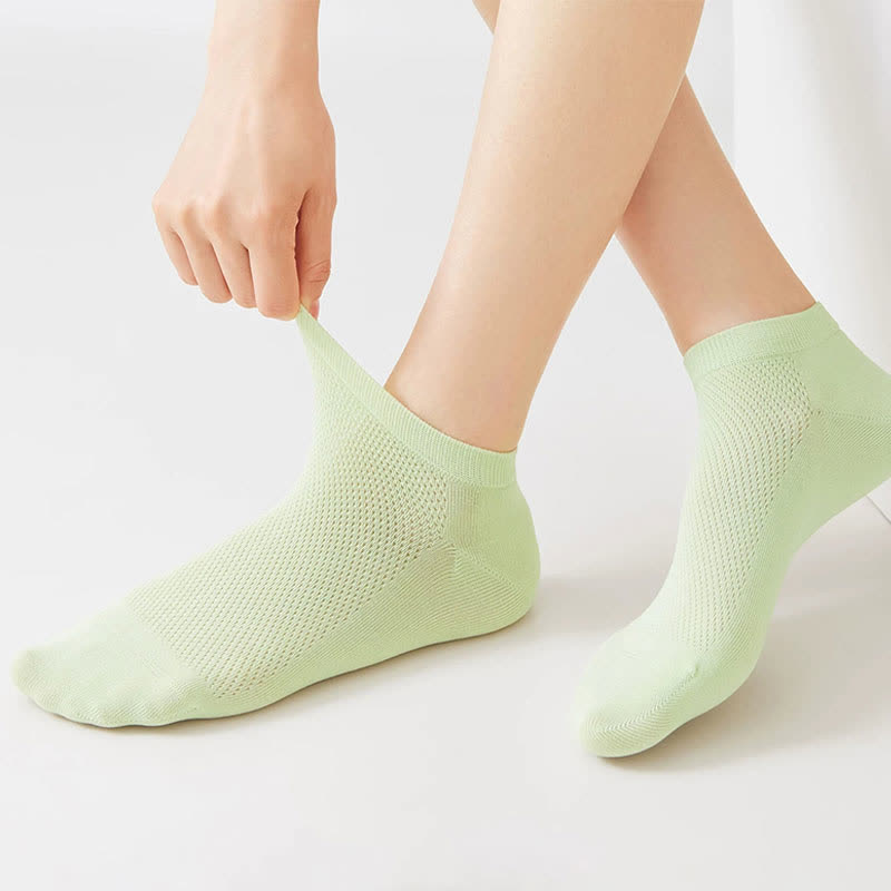 Plusock Breathable Mesh Ankle Socks(10 Pairs) - image 2