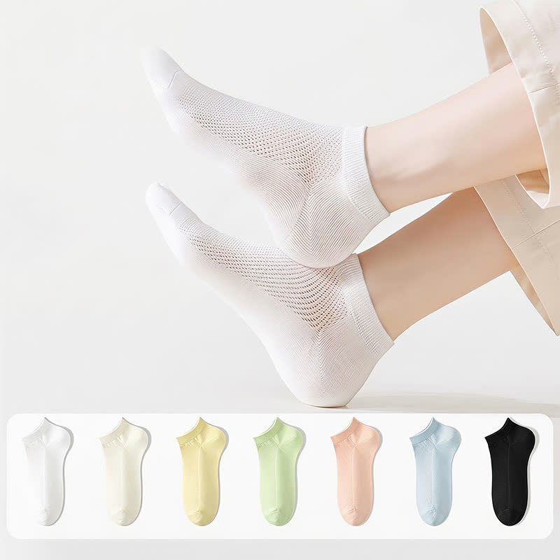 Plusock Breathable Mesh No Show Socks(10 Pairs) - image 0