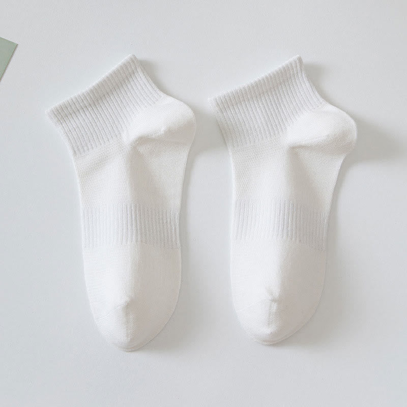 Plusock Soft Cotton Ankle Socks(7 Pairs) - White - EU36-42(US3-8.5) - image 3