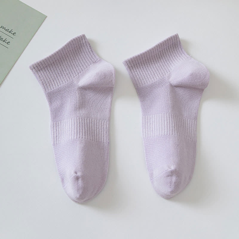 Plusock Soft Cotton Ankle Socks(7 Pairs) - Purple - EU36-42(US3-8.5) - image 6