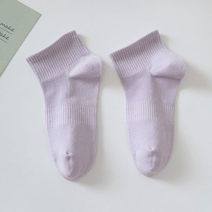Plusock Soft Cotton Ankle Socks(7 Pairs) - Purple - EU36-42(US3-8.5) - image 6