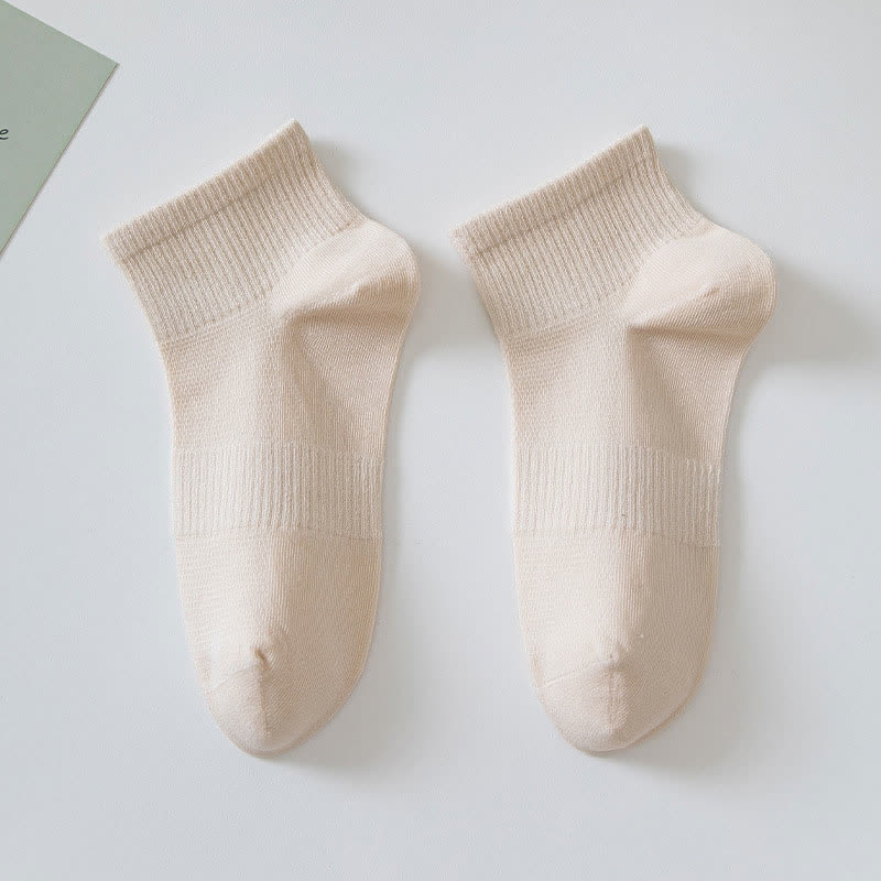 Plusock Soft Cotton Ankle Socks(7 Pairs) - Khaki - EU36-42(US3-8.5) - image 9