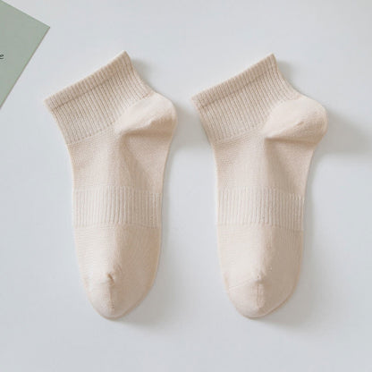 Plusock Soft Cotton Ankle Socks(7 Pairs) - Khaki - EU36-42(US3-8.5) - image 9