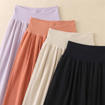 Plusock High Waist Draped Wide Leg Pants - image 8