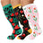 Multicolor(3 Pairs) / 2XL