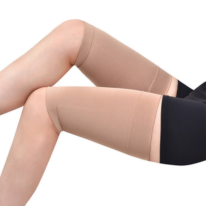 Plusock Seamless Anti Chafe Thigh Compression Sleeves - Nude - 2XL - image 5