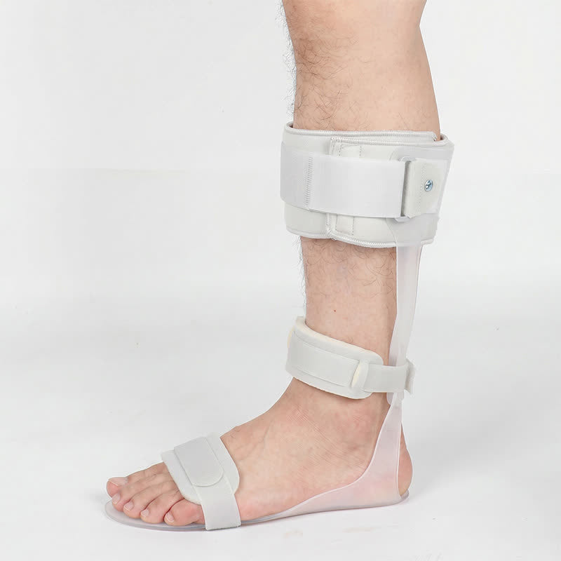 Plusock Adjustable Foot Drop Stabilizer and Flat Foot Ankle Brace - White - EU44-47(US10-12.5) - image 1