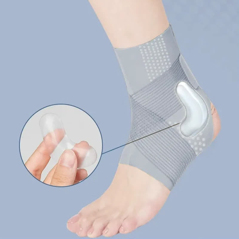 Plusock Breathable Knit Stability Compression Ankle Brace - Grey - 2XL - image 4