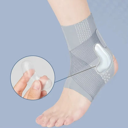 Plusock Breathable Knit Stability Compression Ankle Brace - Grey - 2XL - image 4