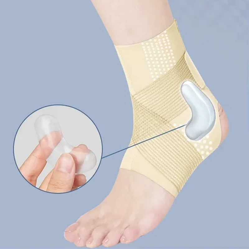 Plusock Breathable Knit Stability Compression Ankle Brace - Nude - 2XL - image 2