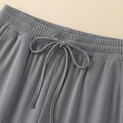 Plusock Drawstring Elastic Waist Wide Leg Lounge Pants - image 23