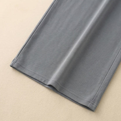 Plusock Drawstring Elastic Waist Wide Leg Lounge Pants - image 10