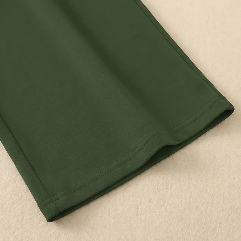 Plusock Drawstring Elastic Waist Wide Leg Lounge Pants - image 13