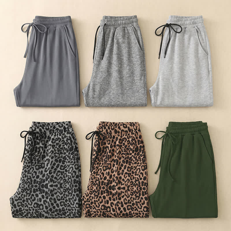 Plusock Drawstring Elastic Waist Wide Leg Lounge Pants - image 6