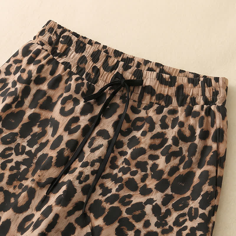Plusock Drawstring Elastic Waist Wide Leg Lounge Pants - image 22