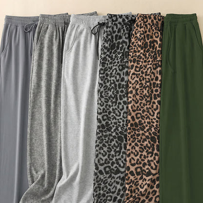 Plusock Drawstring Elastic Waist Wide Leg Lounge Pants - image 7