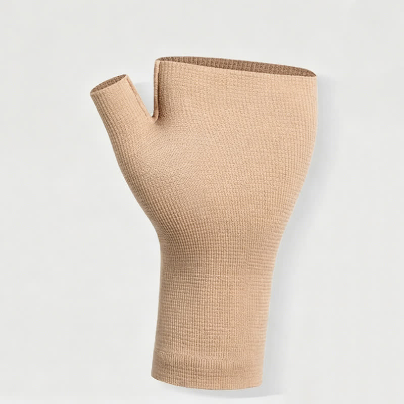 Plusock Open Finger Wrist Sleeves - Nude - L - image 5
