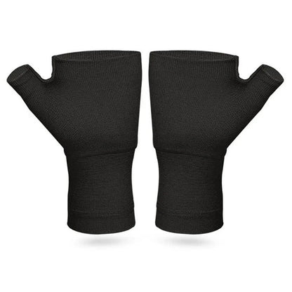 Plusock Open Finger Wrist Sleeves - Black - L - image 4