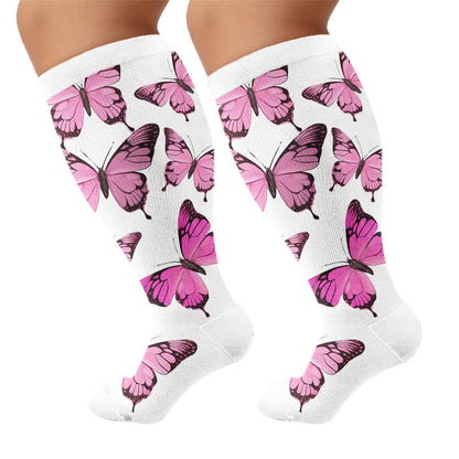 Plusock Plus Size Sweet Butterfly Compression Socks - image 8