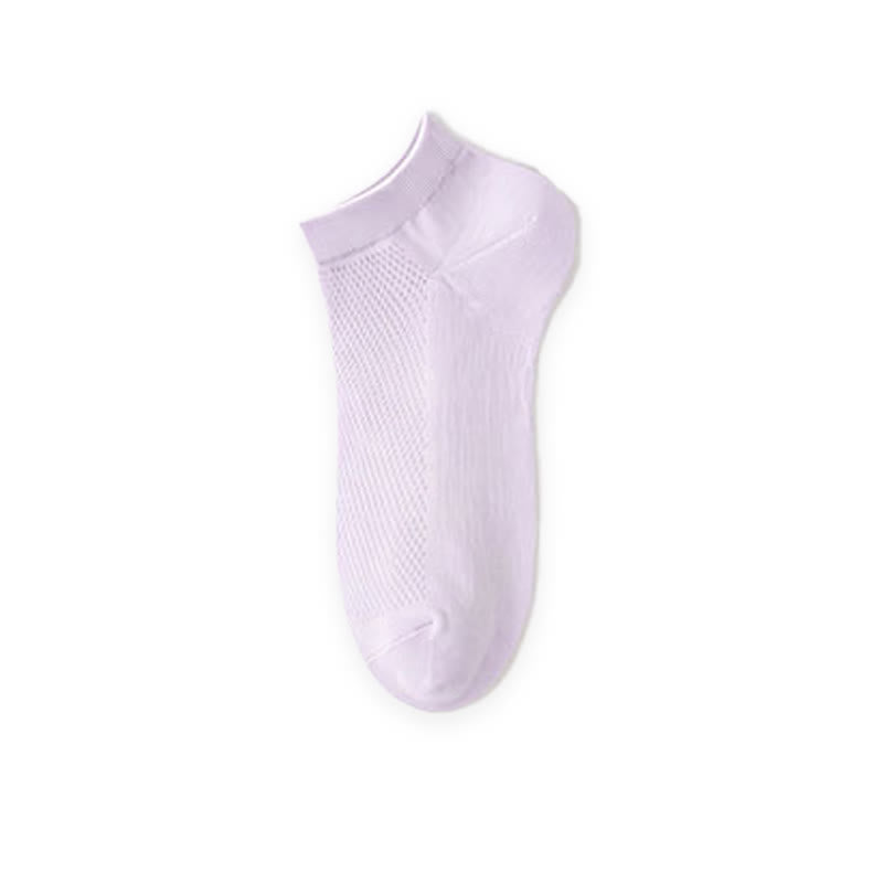 Plusock Breathable Mesh Ankle Socks(10 Pairs) - Purple - EU35-42(US2-8.5) - image 14