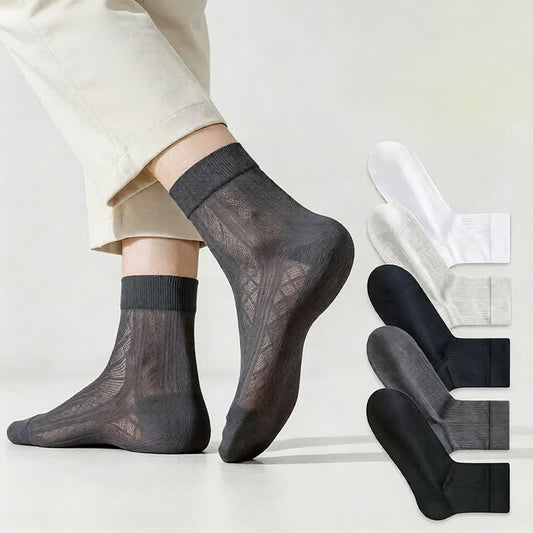 Plusock Sheer Mesh Quarter Socks(5 Pairs) - image 0