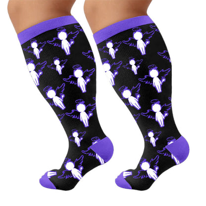 Plusock Plus Size Dark Fairy Compression Socks - image 9
