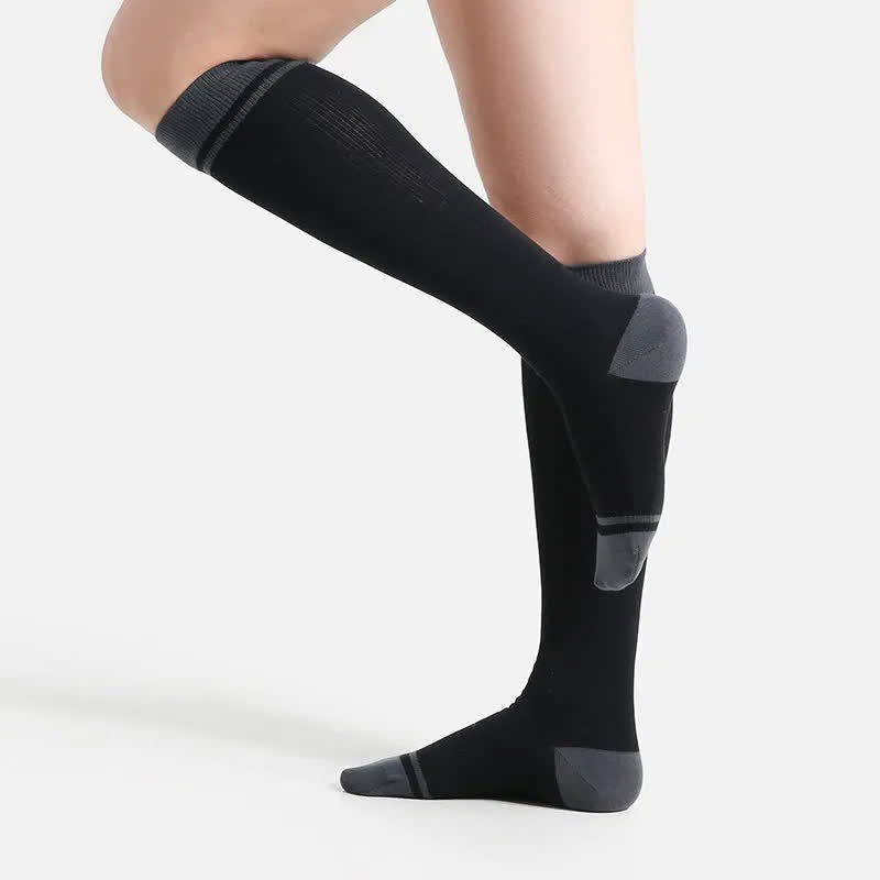 Plusock Plus Size Solid Color Sport Compression Socks - image 1