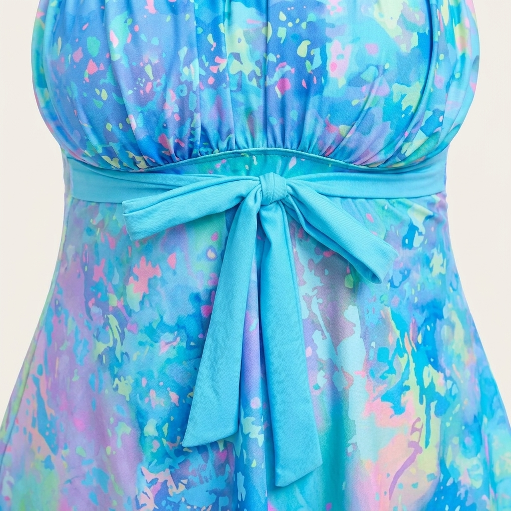 Plusock Tie‑Dye Tankini Swimwear - image 5