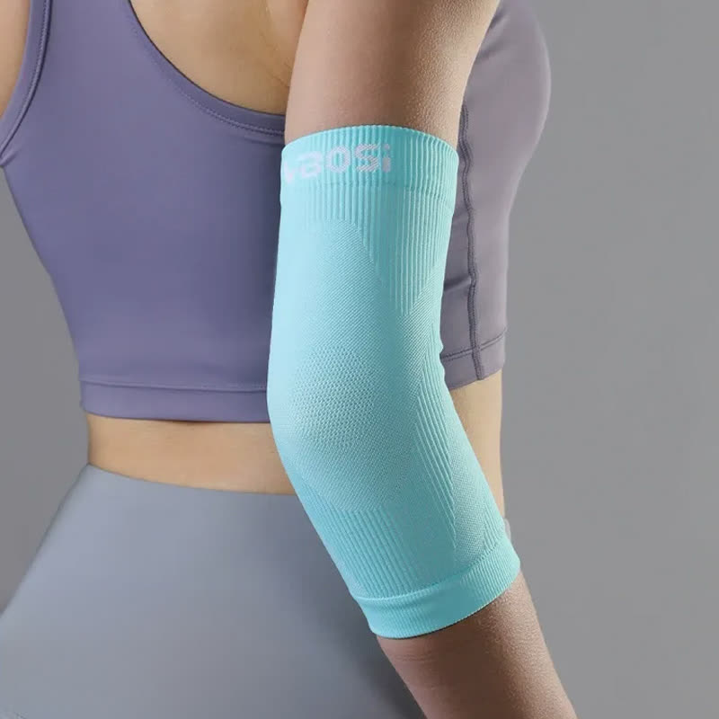 Plusock Breathable Sports Arm Elbow Sleeves - Light Blue - XL - image 4