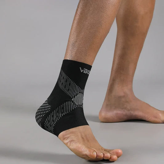 Plusock Plus Size 3D Knitted Ankle Braces - Black - XL - image 0