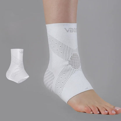 Plusock Plus Size 3D Knitted Ankle Braces - White - XL - image 2