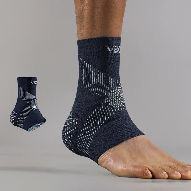 Plusock Plus Size 3D Knitted Ankle Braces - Navy Blue - XL - image 6
