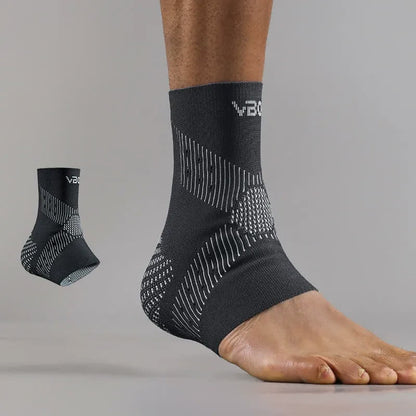 Plusock Plus Size 3D Knitted Ankle Braces - Dark Grey - XL - image 7