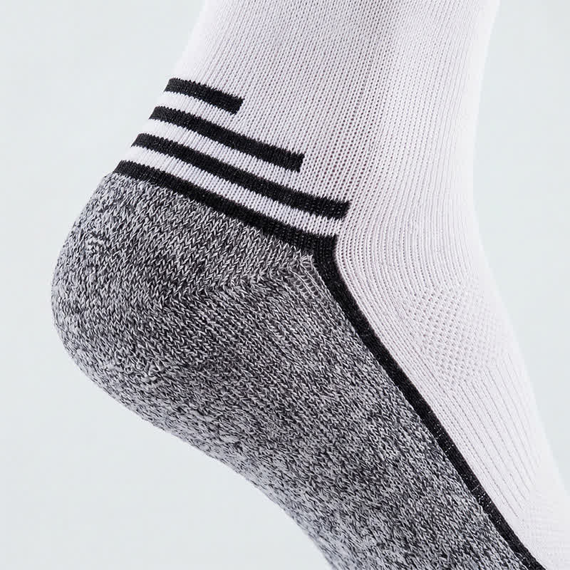 Plusock Contrast Stripe Compression Socks(4 Pairs) - image 5