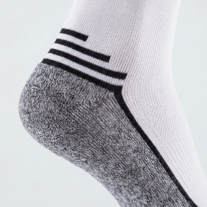 Plusock Contrast Stripe Compression Socks(4 Pairs) - image 5