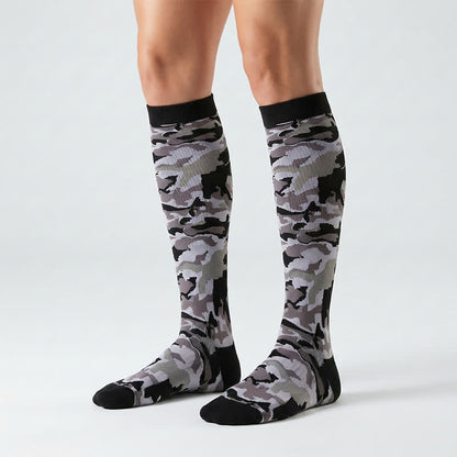 Plusock Blue Camo Compression Socks(3 Pairs) - Grey - S/M - image 1