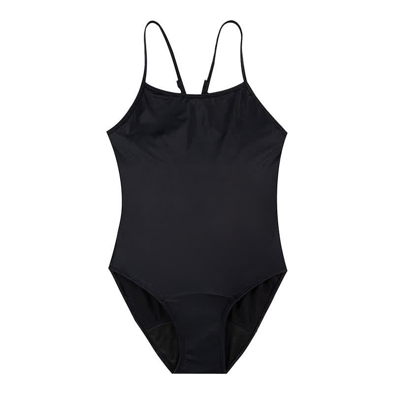 Plusock Minimalist Black One-Piece Swimsuit - image 3