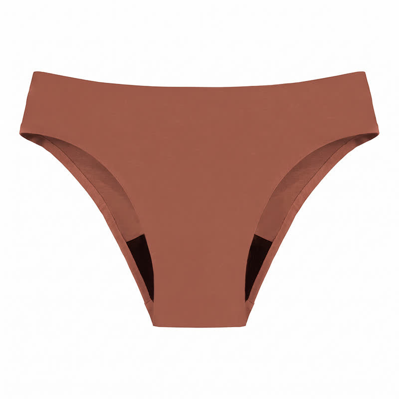 Plusock Seamless High Cut Panty - Coffee - 4XL - image 6