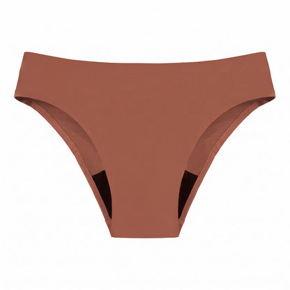 Plusock Seamless High Cut Panty - Coffee - 4XL - image 6