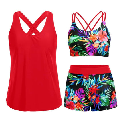 Plusock Sport Tankini Three-Piece Tankini Set - image 19