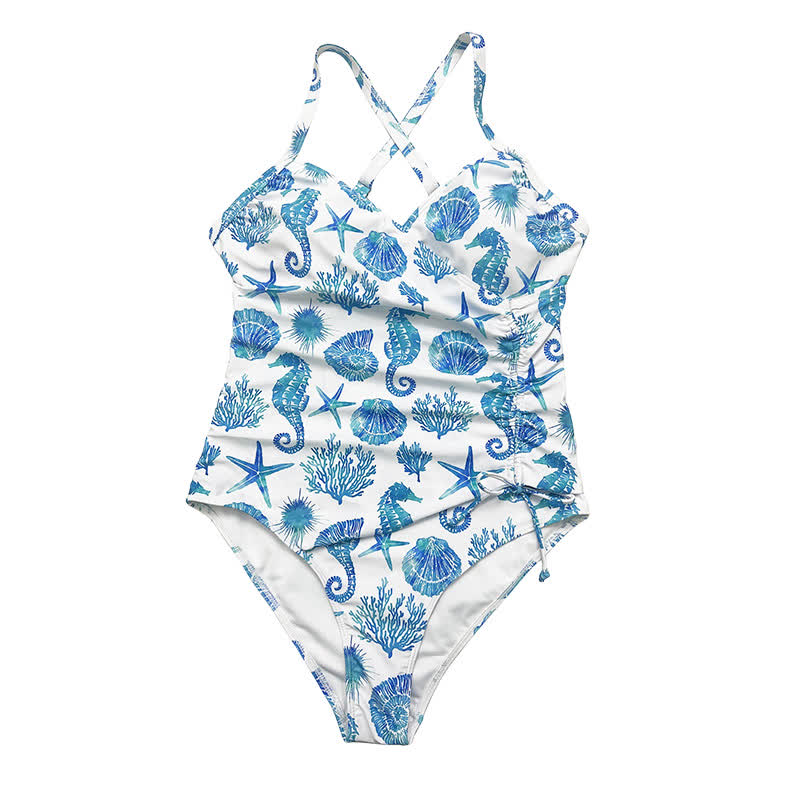 Plusock Ruched Skirted One-Piece Swimsuit - image 4