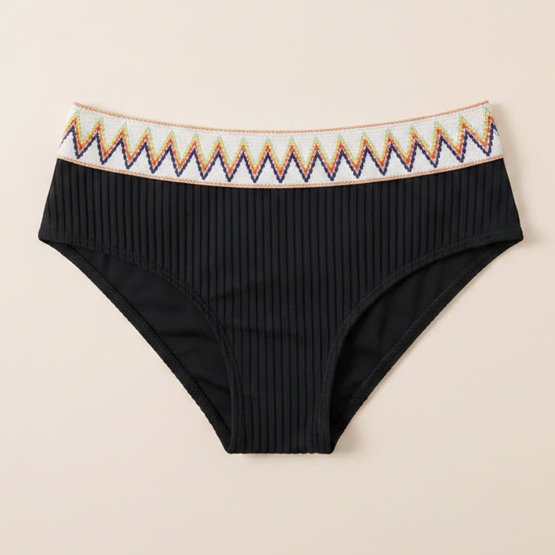 Plusock Curvy High Waist Ribbed Bikini Set - image 7