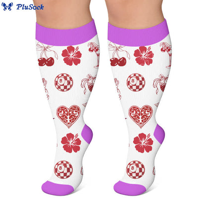 Plusock Plus Size Lemon Cocktail Compression Socks - image 7