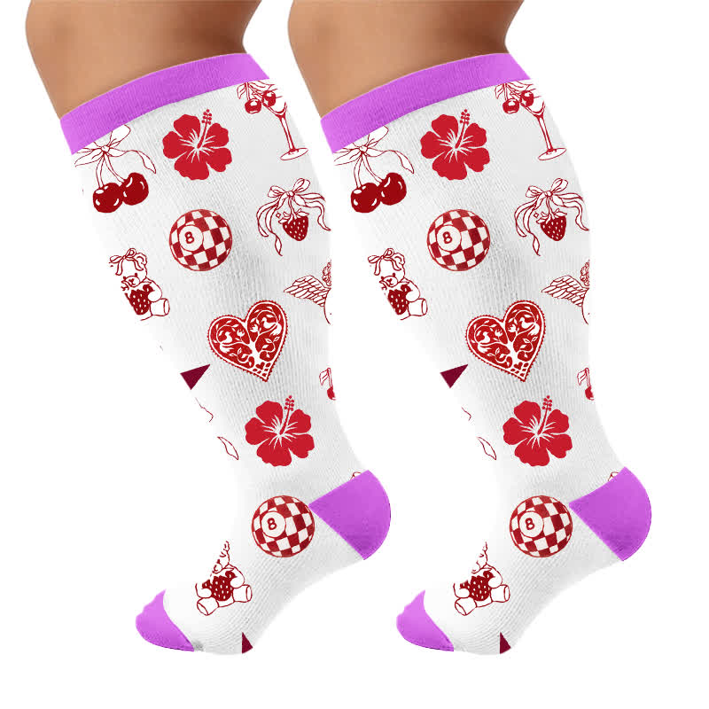 Plusock Plus Size Lemon Cocktail Compression Socks - image 10