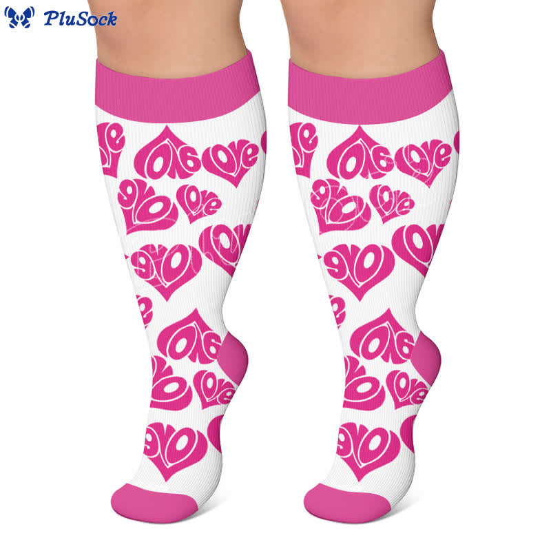 Plusock Plus Size Sexy Heart Compression Socks - image 7