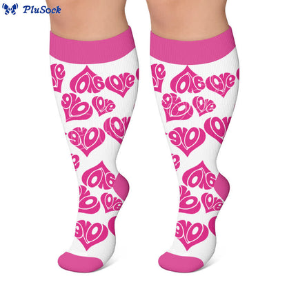 Plusock Plus Size Sexy Heart Compression Socks - image 7